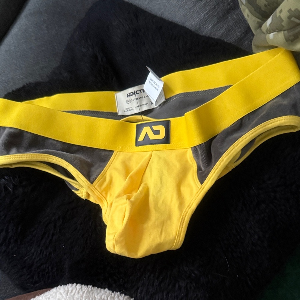 Addicted Brands Yellow and Gray Briefs